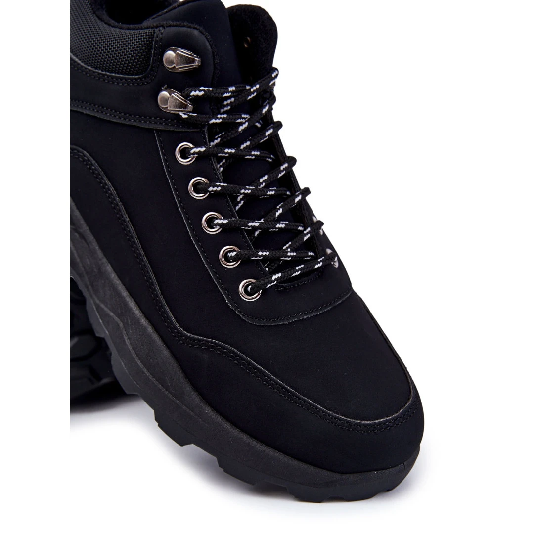 BM Chaussures De Trekking Chaudes Otto Black Pour Hommes Trappers Le Noir – Image 4