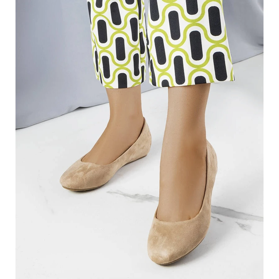 BM Chaussures Plates Marron à Semelle Compensée Basse De Sylvia Brun