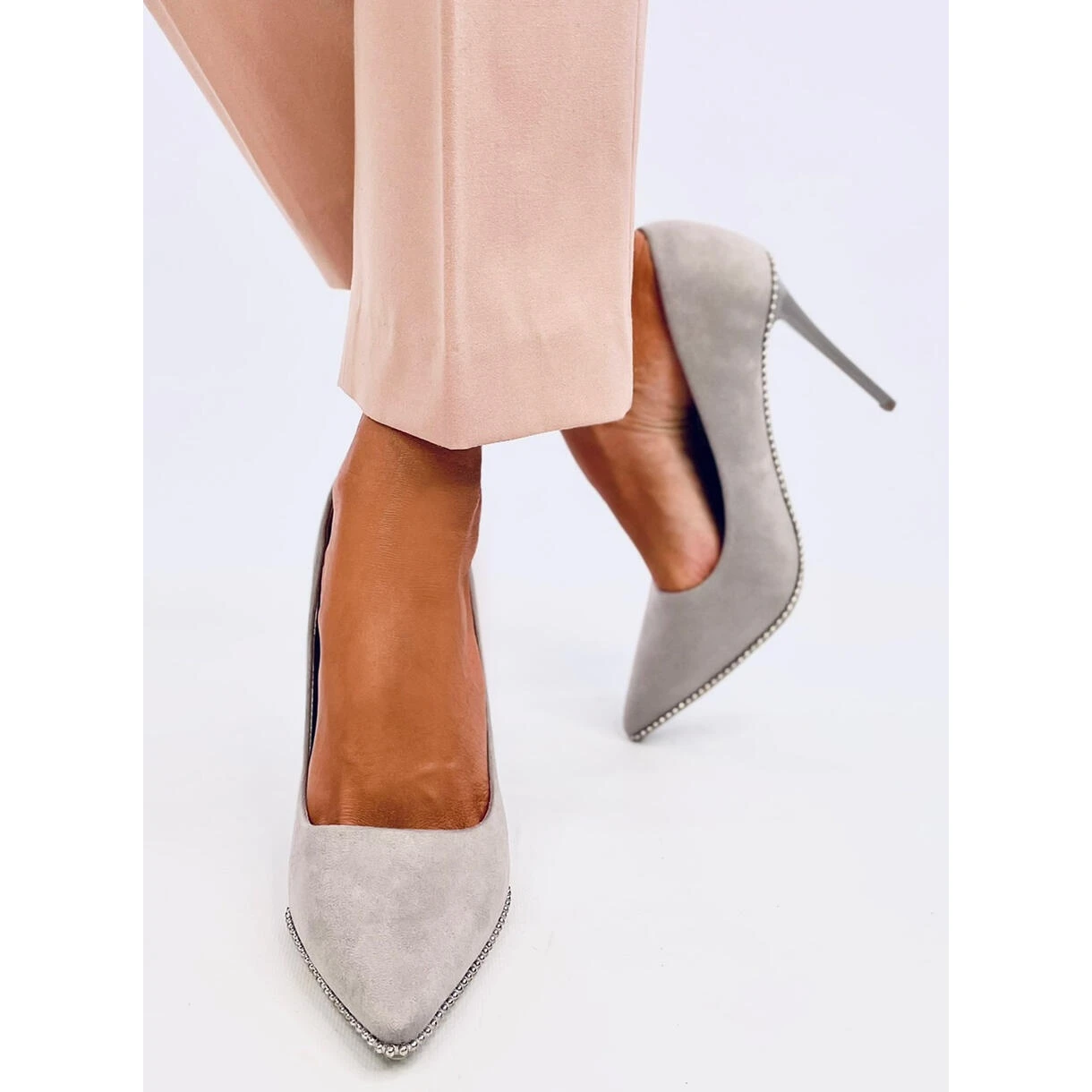 BM Épingles élégantes Pour Femmes Linor Grey Gris – Image 2