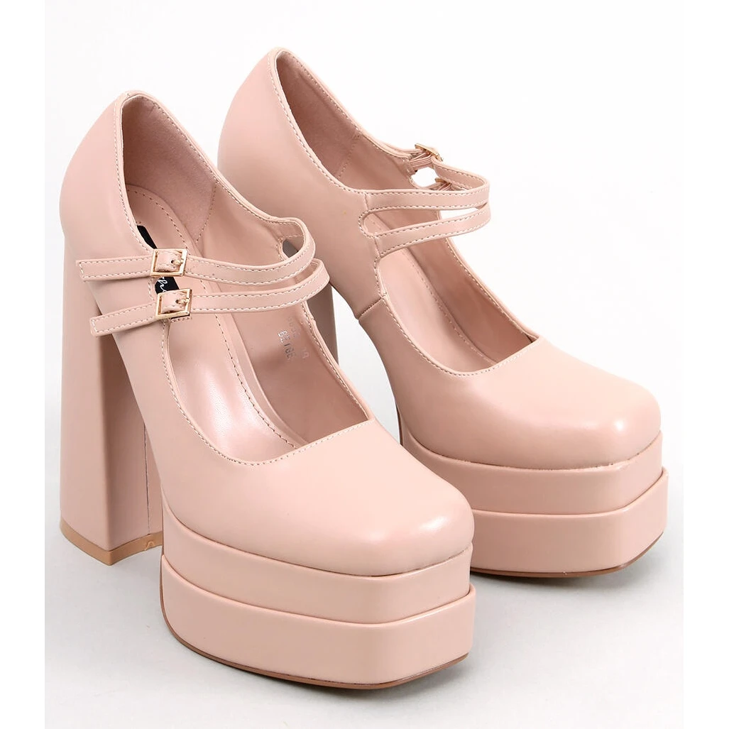 BM Escarpins à Plateforme Grain Beige Loit – Image 2