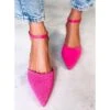 BM Escarpins à Talons Avec Ceinture Rossi Fuchsia Rose
