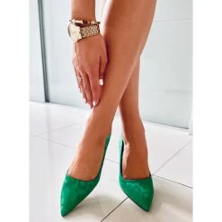 BM Escarpins Femme Telisha Vert
