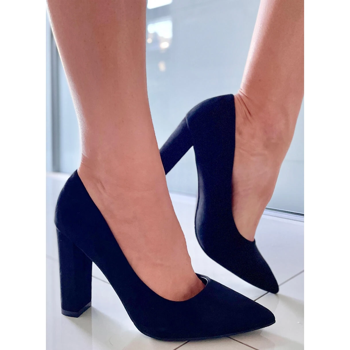 BM Escarpins Sur Le Post Scully Black Le Noir – Image 5