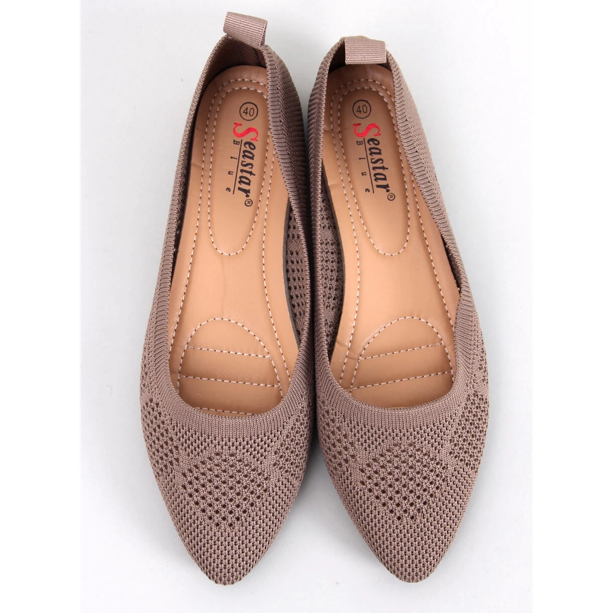 BM Forlani Ballerines Ajourées Kaki Brun – Image 5