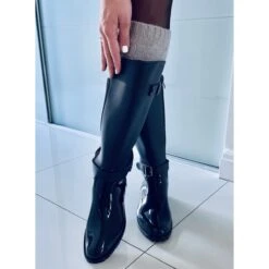 BM Galoches Noires Fendues Le Noir