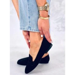 BM Mocassins En Daim Noir Class Le Noir