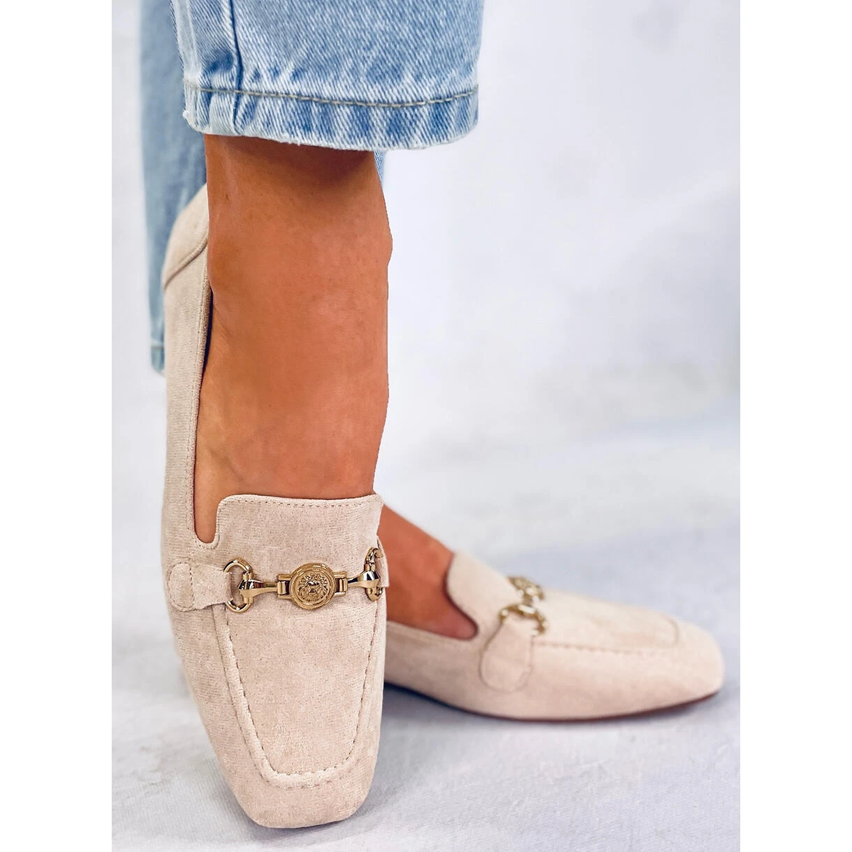 BM Mocassins Femme à Boucle Rhona Beige – Image 4