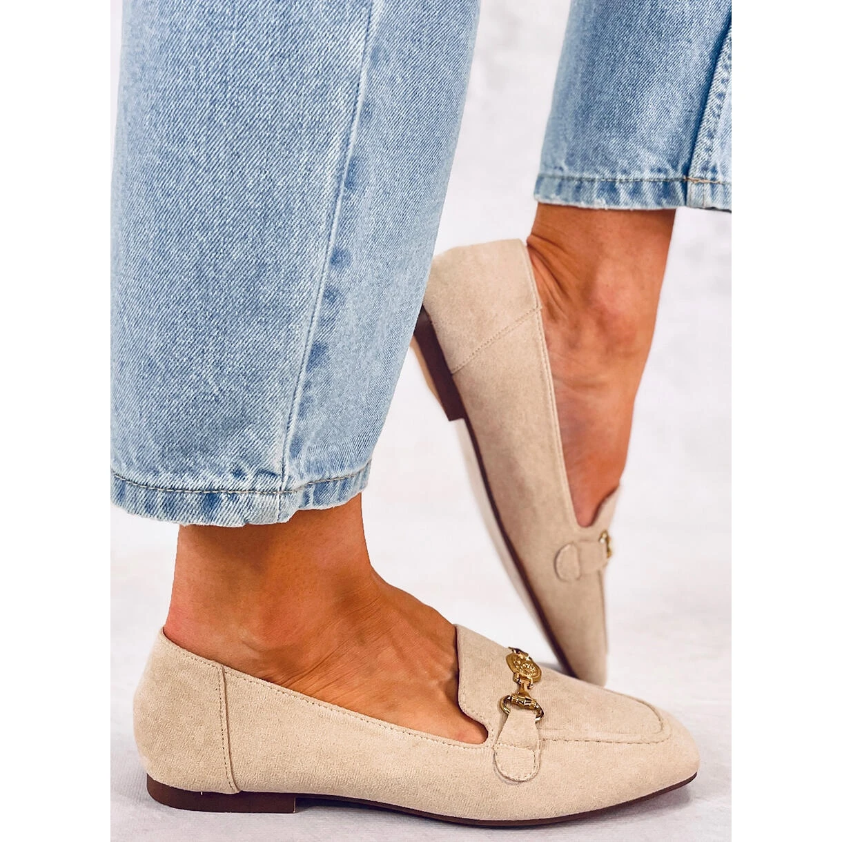 BM Mocassins Femme à Boucle Rhona Beige – Image 5