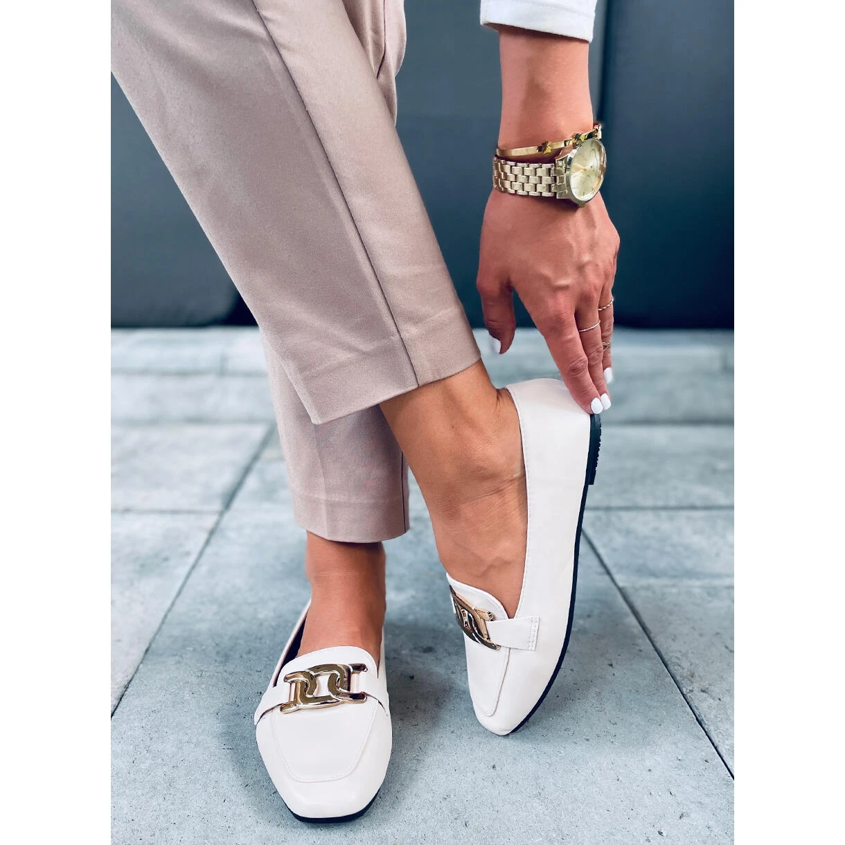 BM Mocassins Femme Paola Beige – Image 5