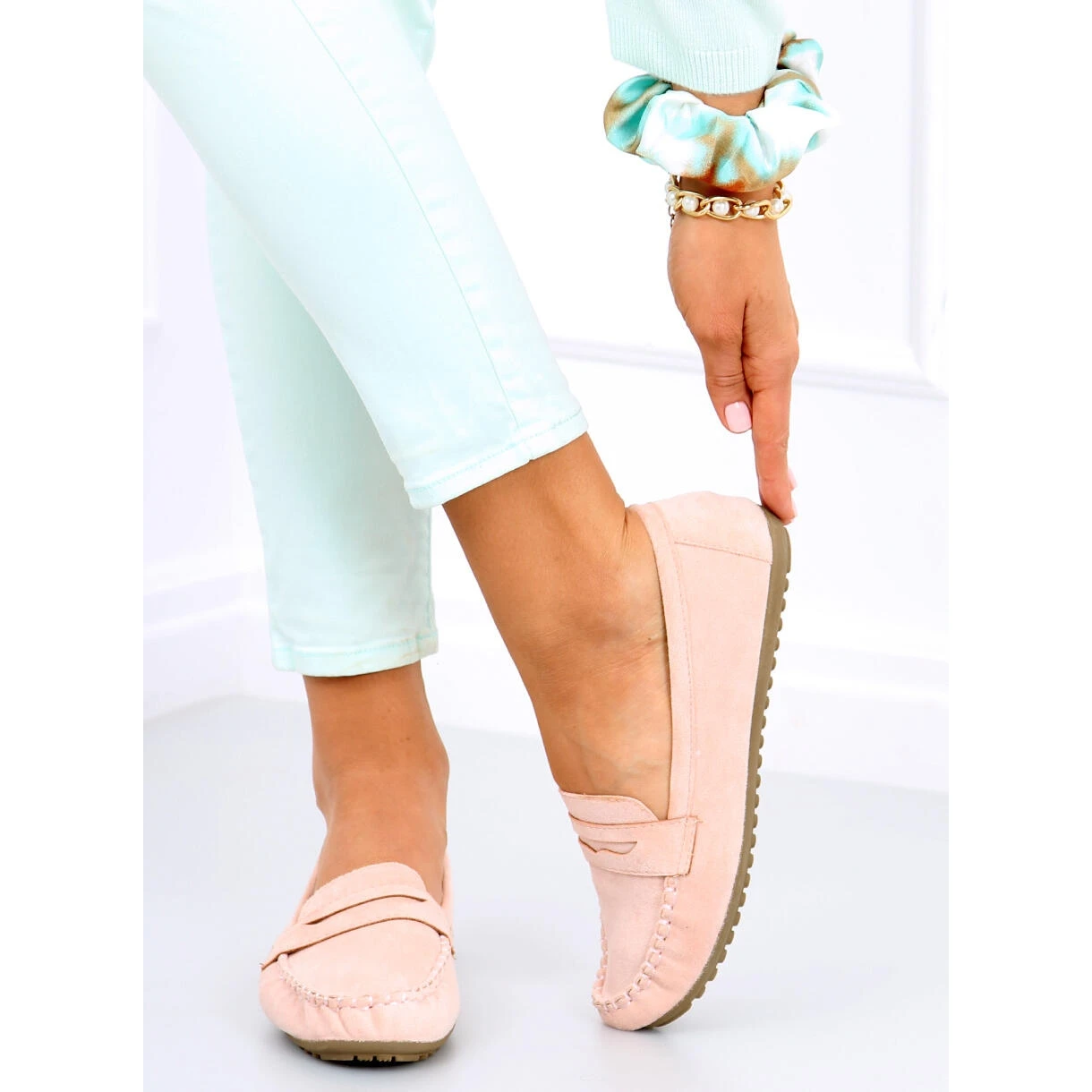 BM Mocassins Femme Rello Rose