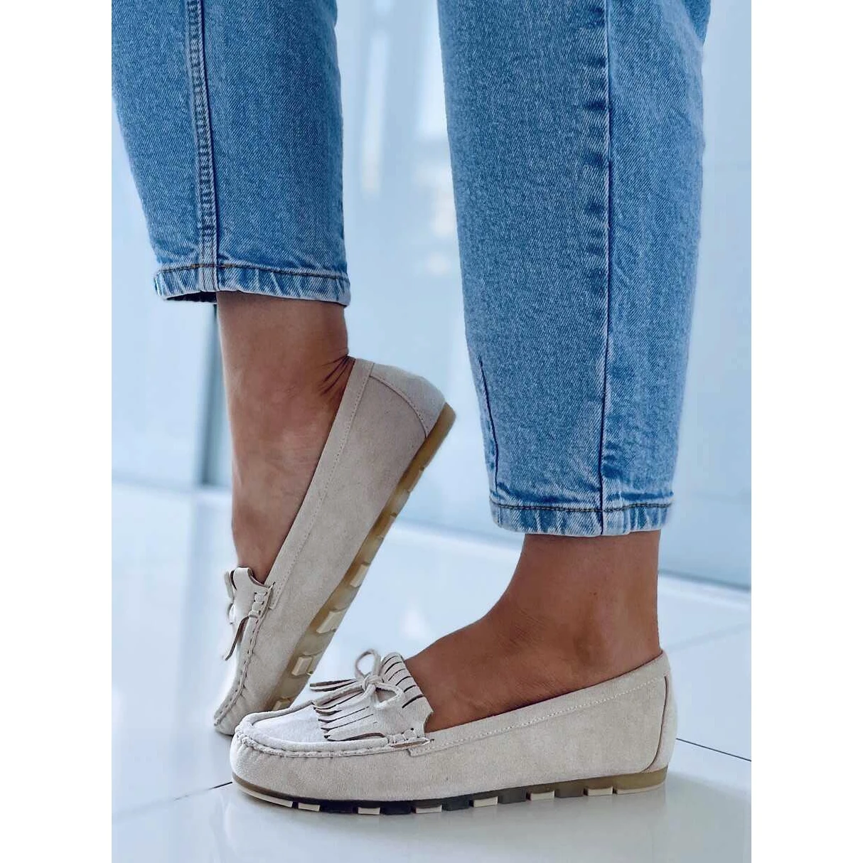 BM Mocassins Femme Stacie Beige – Image 5