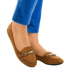 BM Mocassins Marron De Ballerines 2S2018-56 Brun