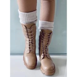 BM Travailleurs Avec Une Tige Stretch Calling Khaki Beige Brun