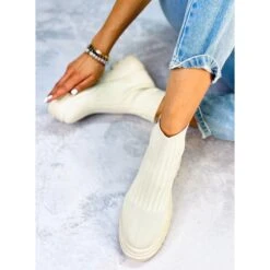 BM Withers Bottines Extensibles Beiges