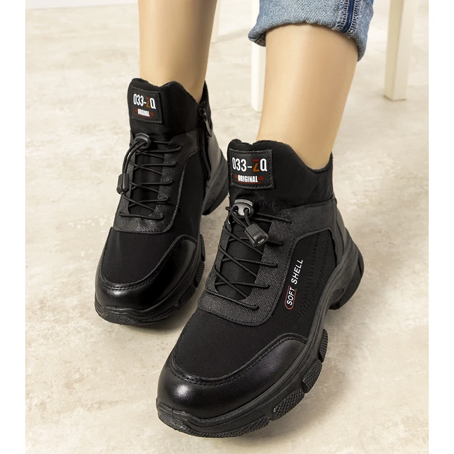 Boots Femme Noires Isolées Avec élastique Adalgis Le Noir – Image 2