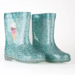 Boots Hautes Paillettes Fille Shelovet Menthe Vert