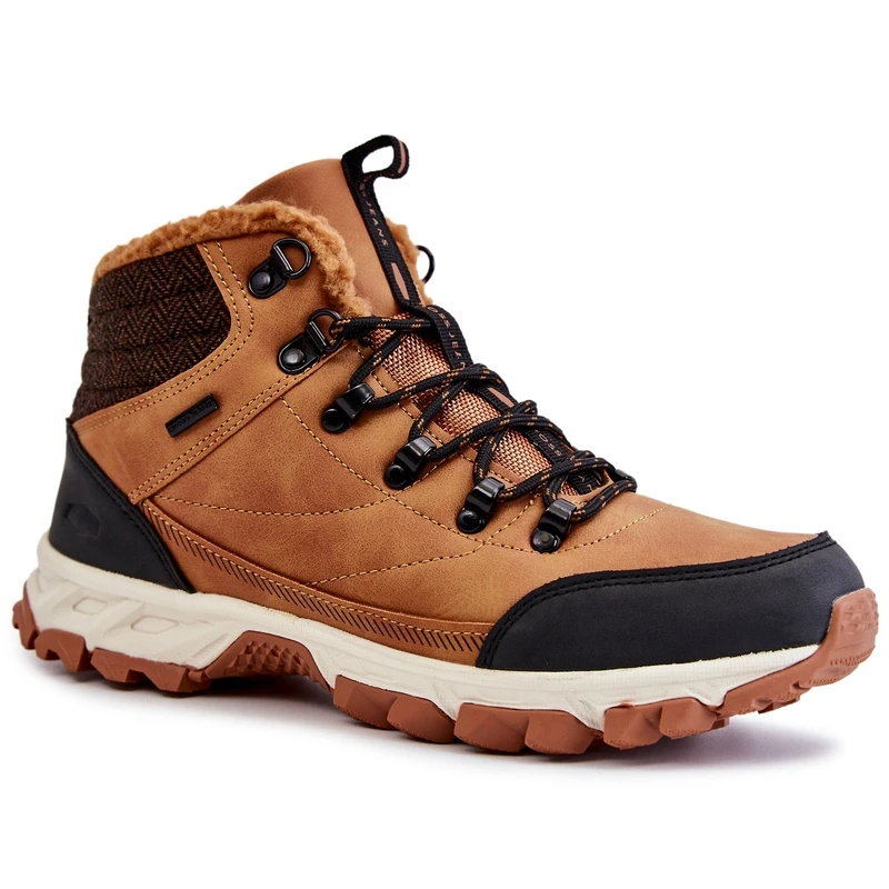Bottes Chaudes Pour Hommes Chaussures De Trekking Cross Jeans KK1R4021C Camel Brun