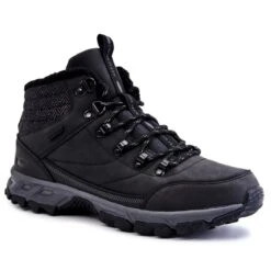 Bottes Chaudes Pour Hommes Chaussures De Trekking Cross Jeans KK1R4022C Noir Le Noir