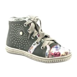 Bottes, Chaussures Pour Enfants Avec Strass Bartek 84254 Rose Gris