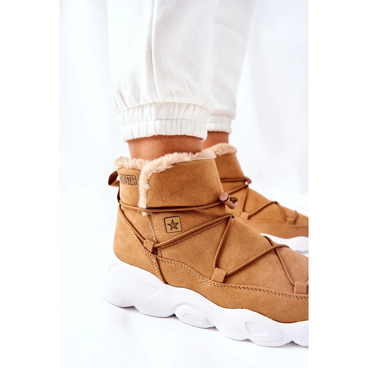 Bottes De Neige Chaudes Big Star Camel II274266 Brun