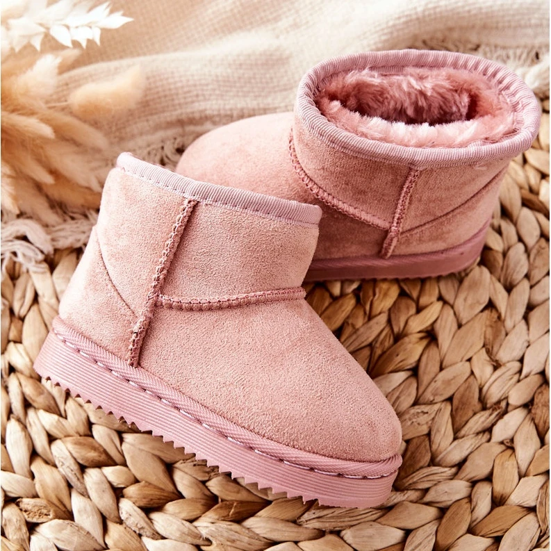 Bottes De Neige Chaudes Pour Jeunes Enfants Pink Gooby Rose Rose – Image 2