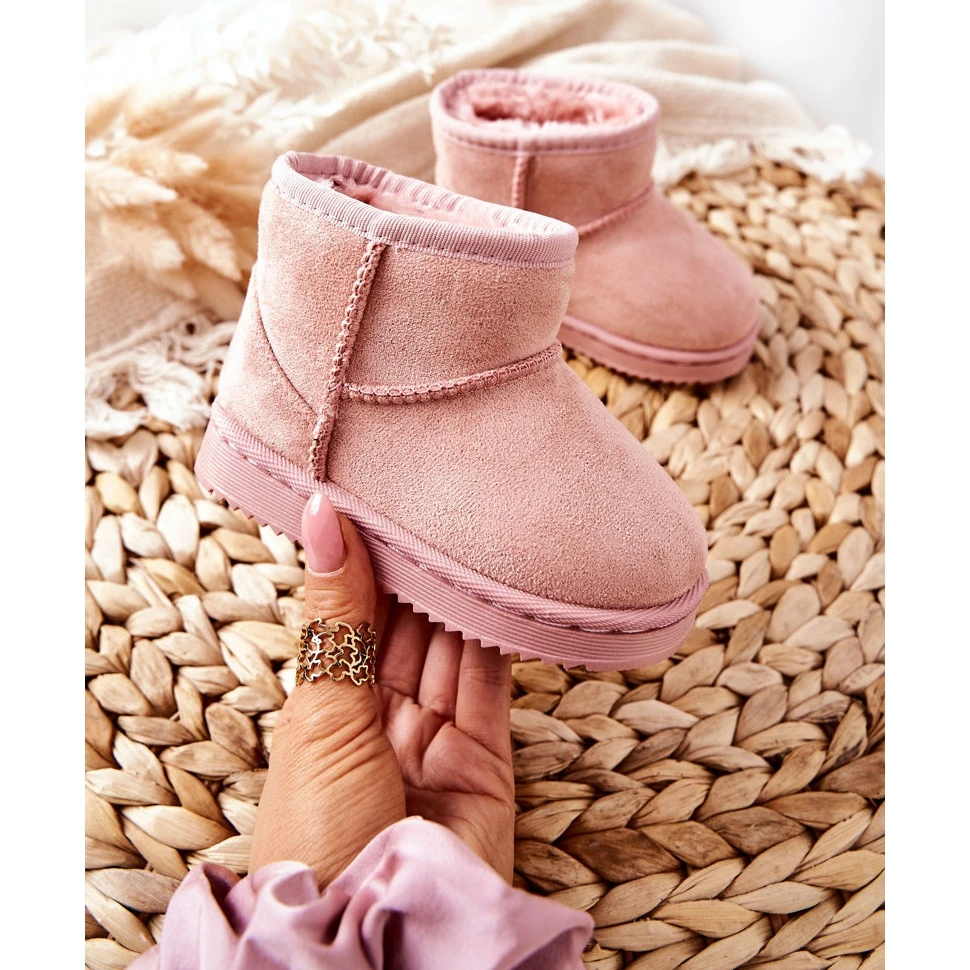 Bottes De Neige Chaudes Pour Jeunes Enfants Pink Gooby Rose Rose – Image 3