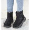Bottes De Neige Crescent Noires Pour Femmes Le Noir