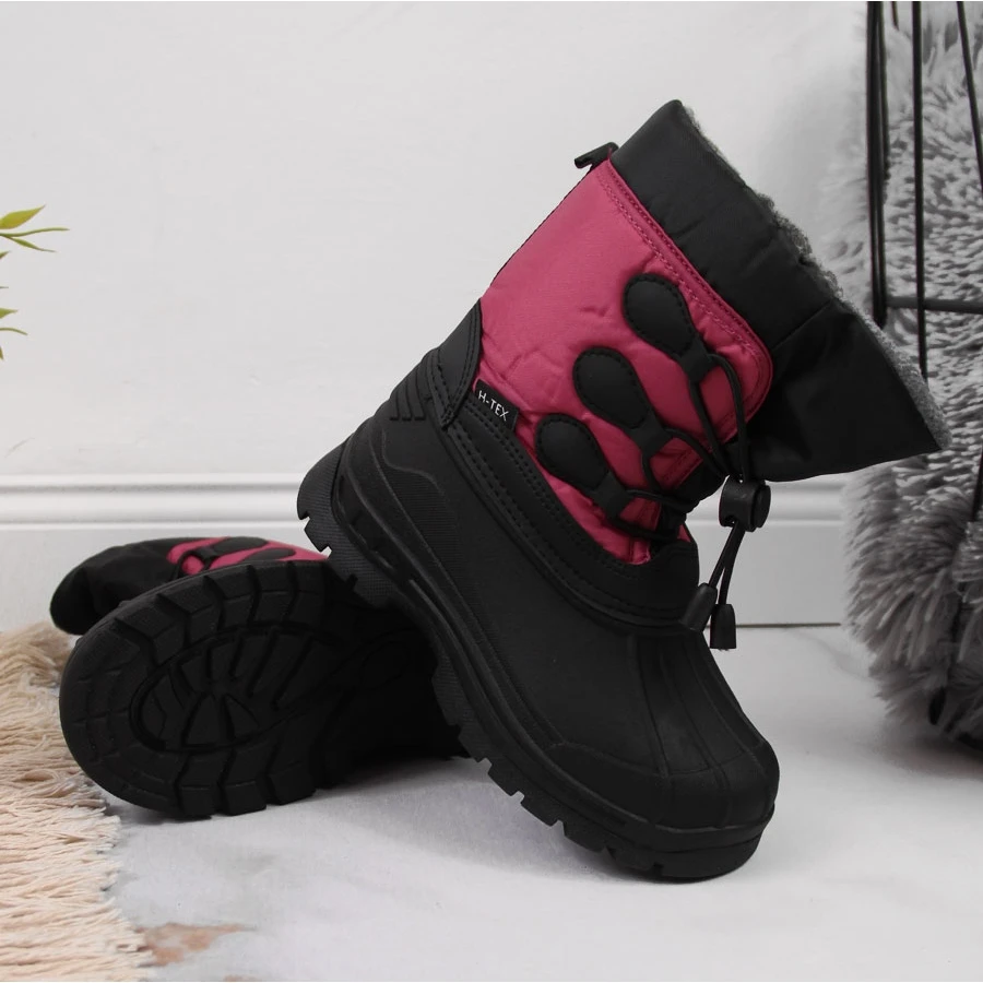 Bottes De Neige Enfant Isolées Rose Gallop Le Noir – Image 2