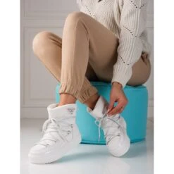 Bottes De Neige Femme Blanches Shelovet