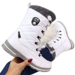 Bottes De Neige Imperméables American Club W AM516B Blanche