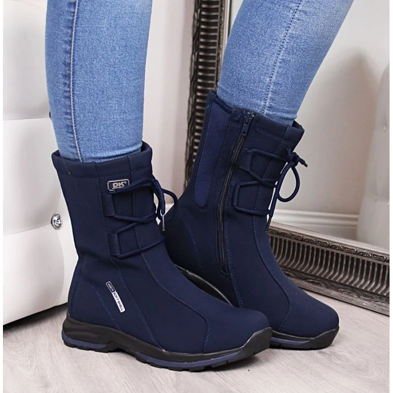 Bottes De Neige Imperméables Dk W DK15F Bleu Marin – Image 4