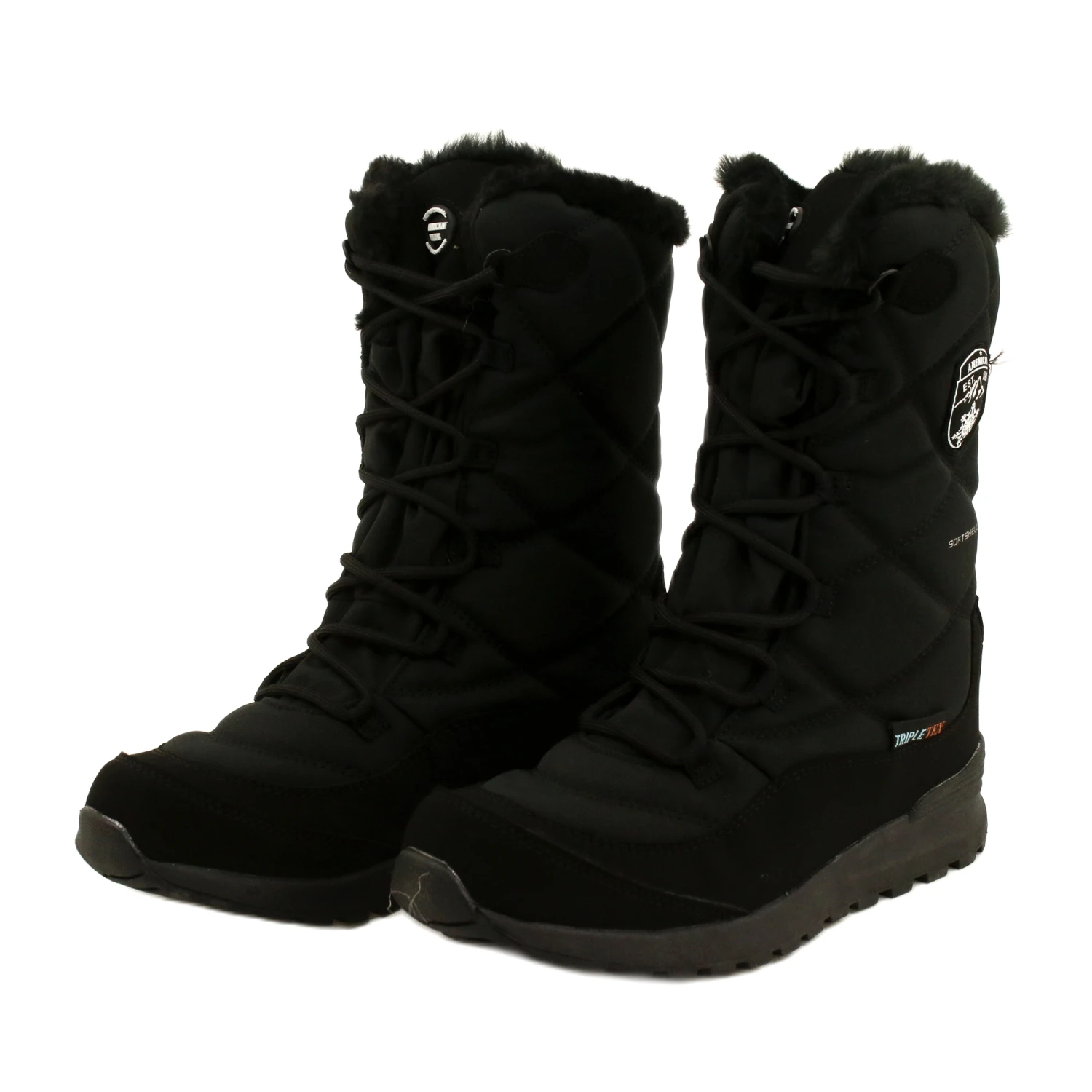 Bottes De Neige Imperméables Softshell Avec Membrane American Club SN21 / 22, Noires Le Noir – Image 2
