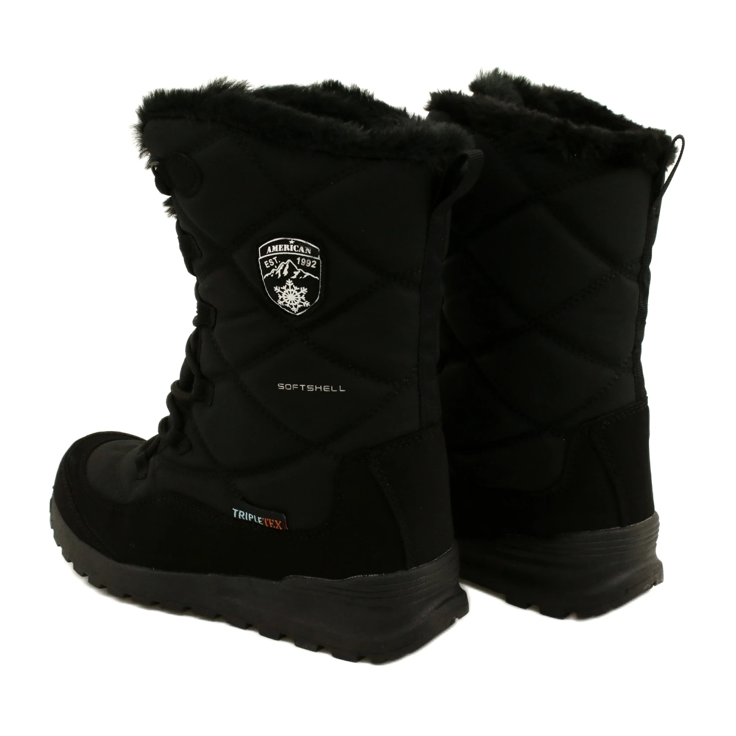 Bottes De Neige Imperméables Softshell Avec Membrane American Club SN21 / 22, Noires Le Noir – Image 3