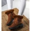 Bottes De Neige Isolées Camel Avec Une Fermeture éclair Katalina Brun