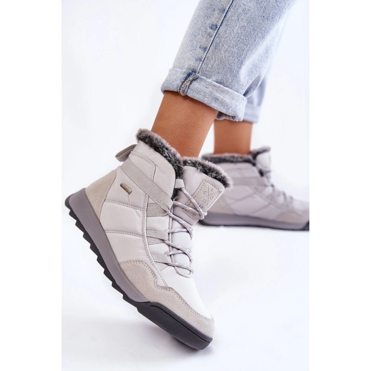 Bottes De Neige Isolées Femme Cross Jeans KK2R4015C Gris – Image 3