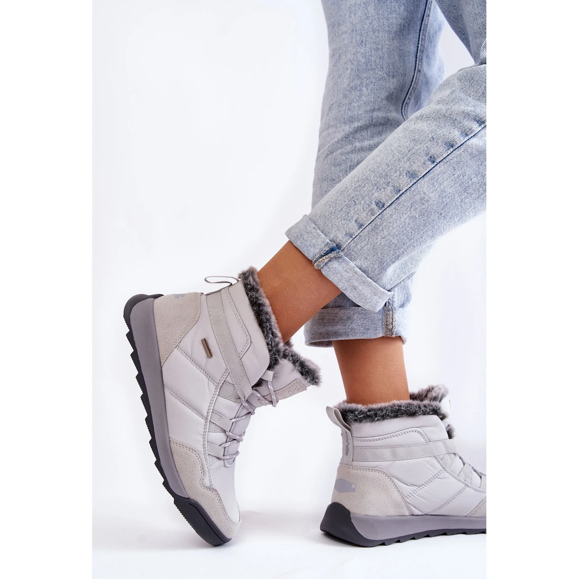 Bottes De Neige Isolées Femme Cross Jeans KK2R4015C Gris – Image 4