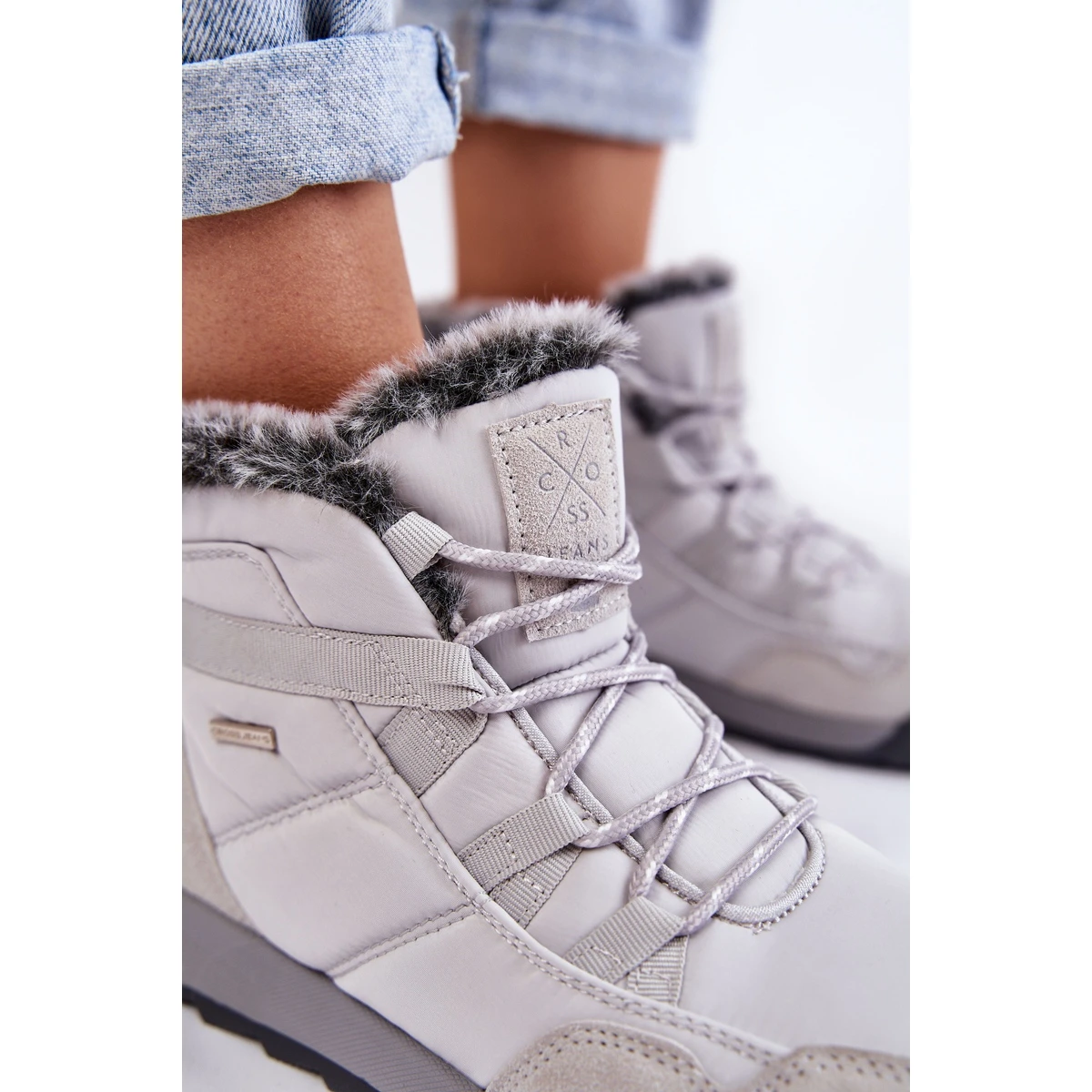Bottes De Neige Isolées Femme Cross Jeans KK2R4015C Gris – Image 6