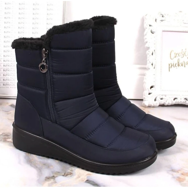 Bottes De Neige Isolées NEWS W EVE377B Bleu Marin – Image 3
