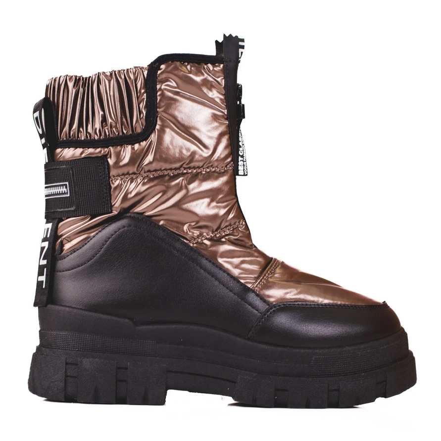 Bottes De Neige Pour Femmes Sur La Plateforme Vinceza D'or