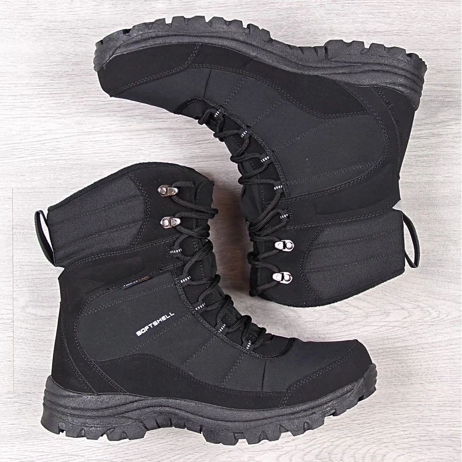 Bottes De Neige Trekking Imperméables Noires American Club Le Noir – Image 2