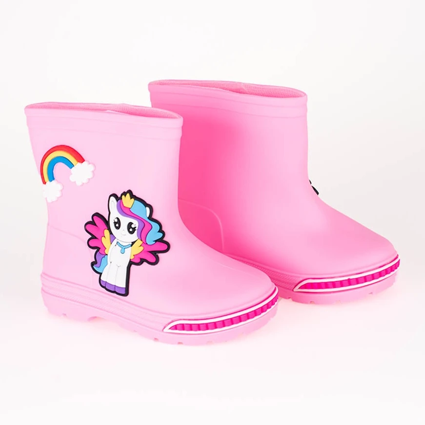Bottes De Pluie Basses Pour Fille Shelovet, Rose Clair – Image 2