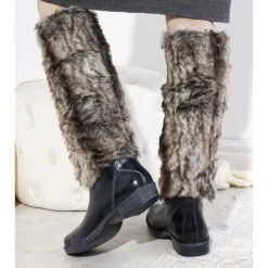 Bottes De Pluie Bleu Foncé Avec Fourrure Melgar Brun Bleu Marin