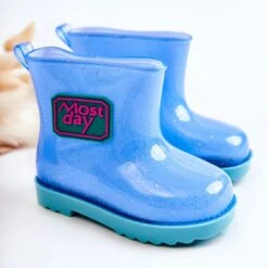 Bottes De Pluie Bleues Pour Enfants Brocade