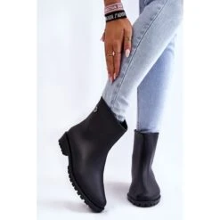 Bottes De Pluie Classiques à Enfiler Pour Femmes Noir Floriana Le Noir