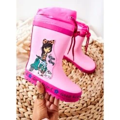 Bottes De Pluie En Caoutchouc Pour Enfants Rose Heilee Girl