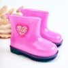 Bottes De Pluie Enfant Brocard Fuchsia Rose Argent