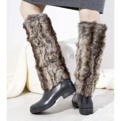 Bottes De Pluie Noires Avec Fourrure Melgar Brun Le Noir