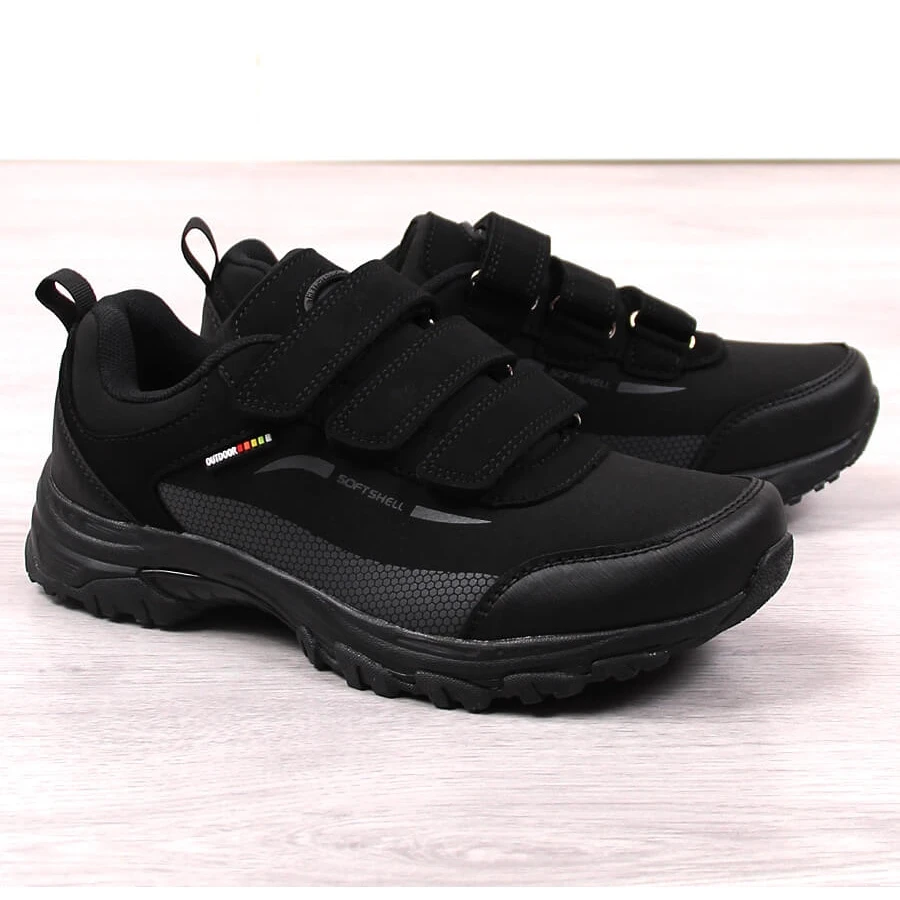 Bottes De Randonnée Imperméables à Velcro American Club Noires Le Noir – Image 2