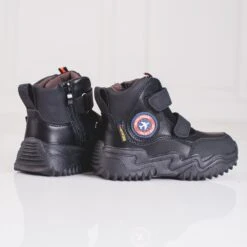 Bottes Hautes Pour Garçons Avec Velcro Shelovet Noir Le Noir