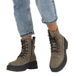 Bottes Isolées En Cuir Suédé Filippo W PAW379B Brun